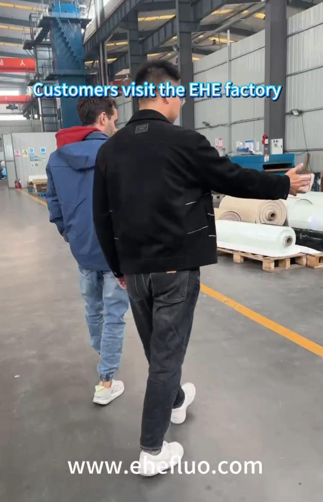 Customers visit the EHE factory